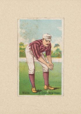 Ward, Shortstop, New York, from the "Gold Coin" Tobacco ... 