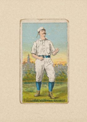 Thompson, Right Field, Detroit, from the Gold Coin seri ... 