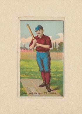 Sullivan, Batter, St. Louis, from the Gold Coin series  ... 