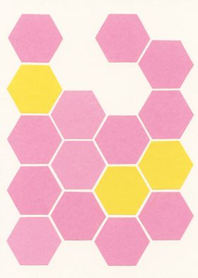 Pink Honeycomb