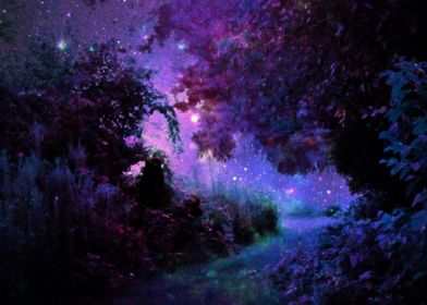 Fantasy Garden Path purple Check out this mysterious p ... 