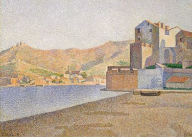 Paul Signac - The Town Beach, Collioure, Opus 165 (Coll ... 