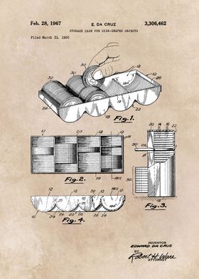 patent art E, da Cruz Storage case for disk-shaped obje ... 