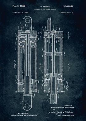 No117 - 1962 - Hidraulic cylinder device - Inventor R.  ... 