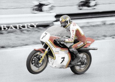Barry Sheene2. a hand tinted version by popular request ... 