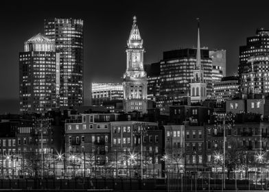 BOSTON Evening Skyline