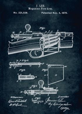 No140 - 1879 - Magazine fire-arm - Inventor J. Lee