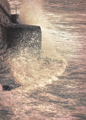 Crashing Waves - Vintage edited. From a series previous ... 