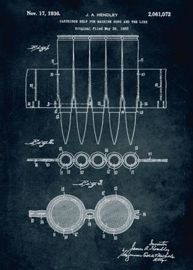 No134 - 1933 - Cartridge belt for machine guns and the  ... 