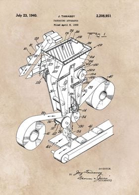 patent art Tamassy Packaging apparatus 1940