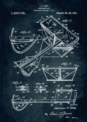 No164 - 1921 - Aeroplane kite - Inventor L. R. Eddy