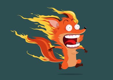 A funny illustration of Firefox.