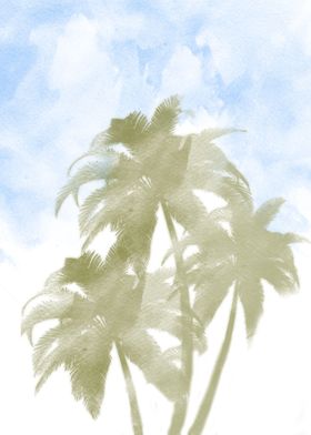 Palms and the sky