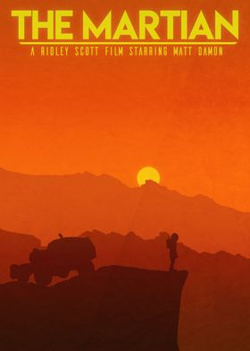 Fan art for the movie The Martian
