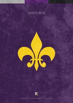 Saints Row. Minimal Videogame Poster.