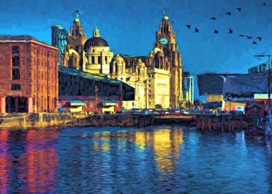 an image taken of the famous three graces in the albert ... 