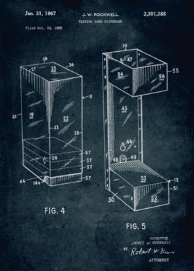 No210 - 1965 - Playing card dispenser - Inventor J. W.  ... 