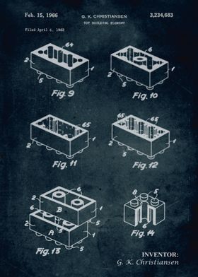 No216 - 1962 - Toy building element - Inventor G. K. Ch ... 