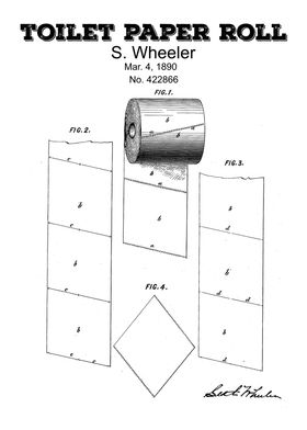 Wheeler Toilet paper roll 1890