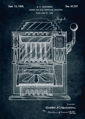 No224 - 1932 - Cabinet for coin controlled apparatus -  ... 