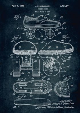 No227 - 1967 - Roller skate - Inventor J. F. Shevelson