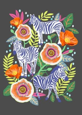 Secret Flower Garden -Dreaming Zebra-