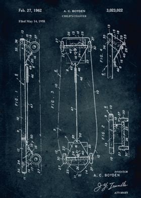 No232 - 1958 - Child's coaster - Inventor A. C. Boyden