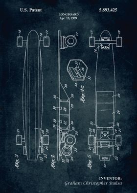 No236 - 1999 - Longboard - Inventor Graham Christopher  ... 