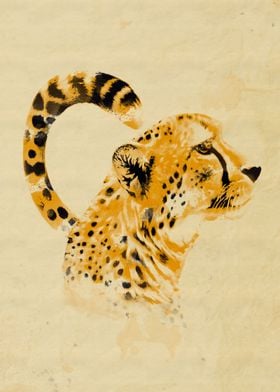 Cheetah - Watercolour Style