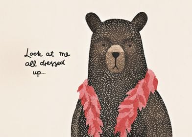 Bear dressed up