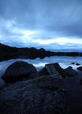 The Blue Hour in Bømlo, Norway