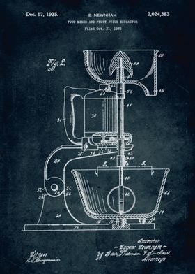 No254 - 1932 - Food mixer and fruit juice extractor - I ... 