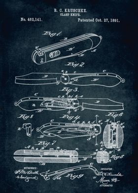 No265 - 1981 - Clasp Knife - Inventor R. C. Kruschke