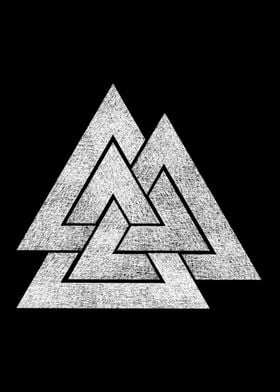 These three linked triangles for the Valknut. An old No ... 