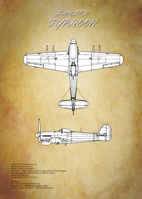 Hawker Typhoon Blueprint