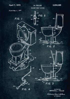 No276-1967-Toilet seat lifter-Inventor M. Fields