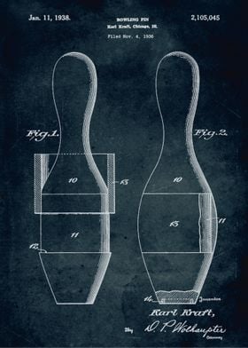 No286 - 1936 - Bowling pin - Karl Kraft