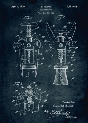 No290-1928-Cork extractor-Inventor D. Rosati