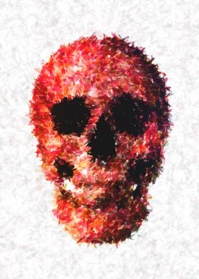 Red skull illustration by J.P. Voodoo