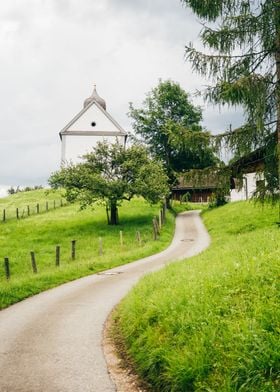 Wamberg, a town in the German Alps.