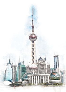 Oriental Pearl Tower Shanghai China