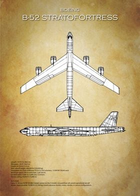 Boeing B-52 Stratofortress Blueprint