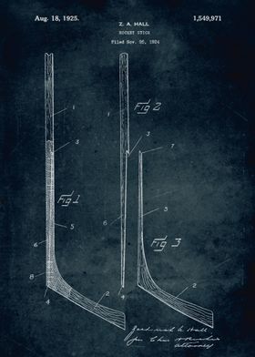 No304 - 1924 - Hockey Stick - Hall