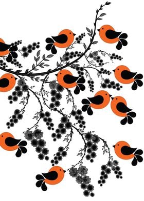 Orange birds