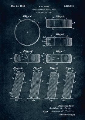 No306- 1940 - Roll preventing hockey puck - Ross