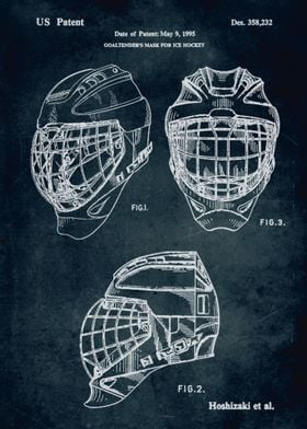 No311 - 1995 - Goaldtender's mask for ice hockey