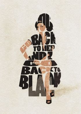 Amy Winehouse Typography