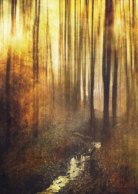 Vintage Woods Abstract