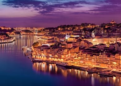 Porto at night