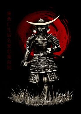 Bushido Samurai Ready to Attack